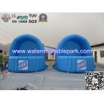 Blue Inflatable Advertidsing Tent , 2 Person Clear Inflatable Lawn Tent