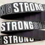 Stretchy Silicone Elastic Brand Tape Printing Shiny Logo High Elasticity
