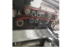 China Cardboard Automatic Stitcher Machine Four Servo Drive PLC Control System supplier