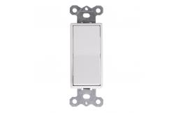 China Single Pole Decora Rocker Switch Wall Mounted Standard Grouding 120V supplier