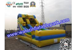 China Kids Minions Inflatable Bouncy Slide / Inflatable Slide For Amusement Park supplier
