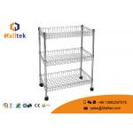 Chrome Plated Customized Wire Rack Shelving For Industrial Warehouse Storage for sale