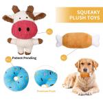Natural Stuffed Squirrel Dog Plush Toys For Puppies