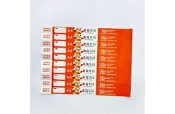 China Custom Logo Printed Tyvek Paper Wristbands Snap Closure Easy and Secure Crowd Control supplier