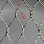 Hand Woven Knotted Type Stainless Steel Rope Mesh For Protection Fence for sale