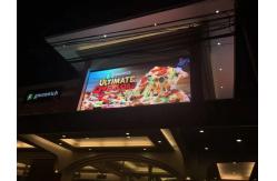 China Outdoor Wall P10 LED Mesh Screen 16mm RGB SMD For Advertising supplier