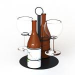 Party Drinking Set Holder Metal Wine Glass Display Stand Welded for sale