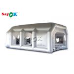 Customized 7x5x3mH Silver Car Inflatable Spray Booth for sale
