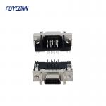 Zinc Alloy Shell 14 Pin SCSI Connector Right Angle Female PCB for sale