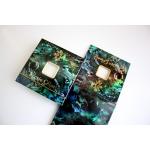 Holographic Paper Eyeshadow Packaging DIAM 27MM With Elastic Band Closure for sale
