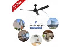 China Patio 52 Inch Industrial Metal Blade Ceiling Fan With Remote Control supplier