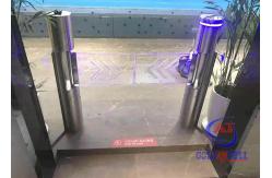China Auto Recognition 0.2s Swing Barrier Gate Access Column Swing Turnstile supplier