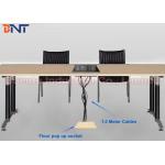 1.5 Meter Cables Desk Hidden Socket / Meeting Table Pop Up Electrical Outlet