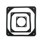 Customized Silicone Rubber Square Flat Gasket With Perforated Edges for sale