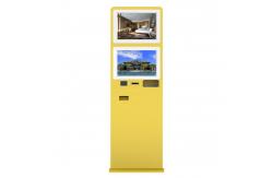 China Intel 1037U CPU Hotel Self Service Check In Kiosk With Passport Scanner supplier