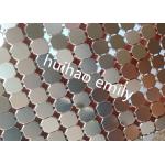 8x8mm Shiny Aluminum Sequin Metal Mesh Curtain For Decoration for sale