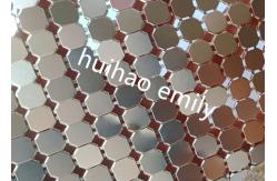 China 8x8mm Shiny Aluminum Sequin Metal Mesh Curtain For Decoration supplier