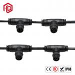 T Type 3 Way 2 3 Pin Waterproof Electrical Connectors IP68 For Lighting Solutions for sale