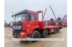 China Engineering Chassis Dongfeng 8x4 Heavy Load Weight Bed Tow Truck Flat Deck Truck supplier