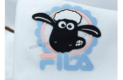 China Embossed 2D Sheep Heat Transfer Clothing Labels SGS Approval supplier