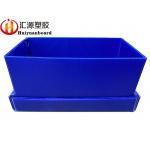 1200gsm Heavy Duty PP Corrugated Plastic Box With Lid for sale