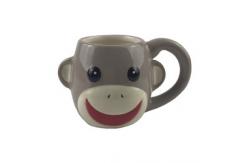 China custom monkey 3d shape cute ceramic coffee mug tea and coffee mug supplier