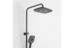 China Matte Black Bathroom Hand Shower Mixer Set Wall Mount Complete Set supplier