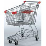 Portable Wheeled Shopping Trolley 125L Rolling Basket Carts With Wheels for sale
