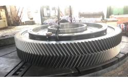 China OEM Forging Steel Double Helical Gear For Vertical Cement Mill supplier