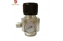 China Aluminium Commercial CO2 Mini Gas Regulator With 1.8K Burst Safety Valve supplier