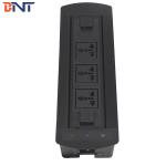 Manual Rotatable Conference Room Table Power Outlets , Desktop Hidden Power Socket for sale