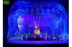 China Soft Transparent Flexible LED Curtain Display , curtain led screen MBI IC supplier