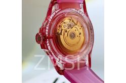 China Lab-Grown Sakura Pink Sapphire Watch Case Luxury Scratch Resistant supplier