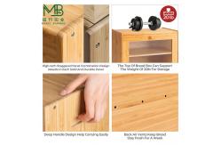 China Multifunctional Double-layer Bamboo Storage Box For Bread Storage supplier