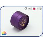 Cylinder Paper Tube Mooncake Packaging With Hot Gold Stamping Lid for sale