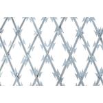 High Security Galvanized Straight Line Razor Wire Fence  Panel for sale
