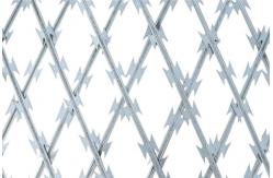 China High Security Galvanized Straight Line Razor Wire Fence  Panel supplier