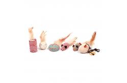 China Feather Teaser Cat Toy Wand With Wand Kitten Playing 42x7x5cm supplier