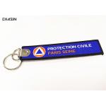 Personalized Embroidered Fabric Keychain Letter Jewelry Aviation Keyring for sale