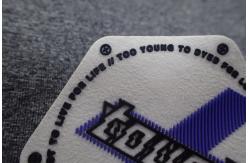 China OEKO Injection Rubber Logo Patches supplier