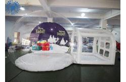 China Hot Air Welding Large Inflatable Snow Globe / Custom Christmas Ornaments supplier