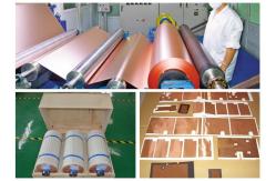 China Matt Treated Red Thin Copper Foil Low Profile Good Folding Endurance supplier