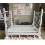 Galvanized Steel Collapsible Pallet Cage Powder Coated Folding Stackable Transport Solution