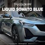 Liquid Somato Blue TPU Color PPF Car Colored Decorative Film 7.5mil K-008 for sale