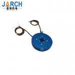 2 Wire 100M Ethernet Through Hole Pancake Slip Ring Rotary Joint For Welding Equipment for sale