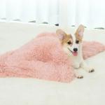Multicolor Dog Blanket Washable Long Plush Warm Pet Sleeping Blanket for sale