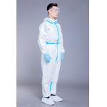 ISO PP SF 65g White Disposable Coveralls With Hood for sale