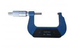 China 50-75mmx0.001mm Outside Micrometer With Ratchet Thimble supplier