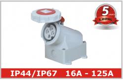 China 16A 32A 63A 125 Amp Wall mounted Industrial Socket Outlets Appliance Inlet supplier