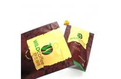 China Matte Customized Foil Pouch Packaging Coffee Bags Strong Sealing Eco - Friendly supplier